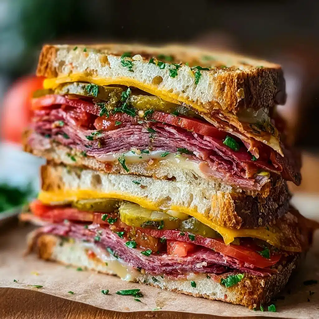The Classic Italian Muffuletta Sandwich Recipe - Recipe Image