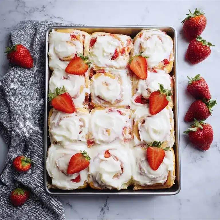 Strawberry Cheesecake Cinnabon Rolls Recipe