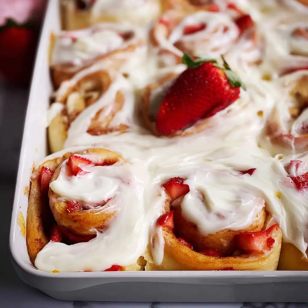 Strawberry Cheesecake Cinnabon Rolls Recipe - Recipe Image