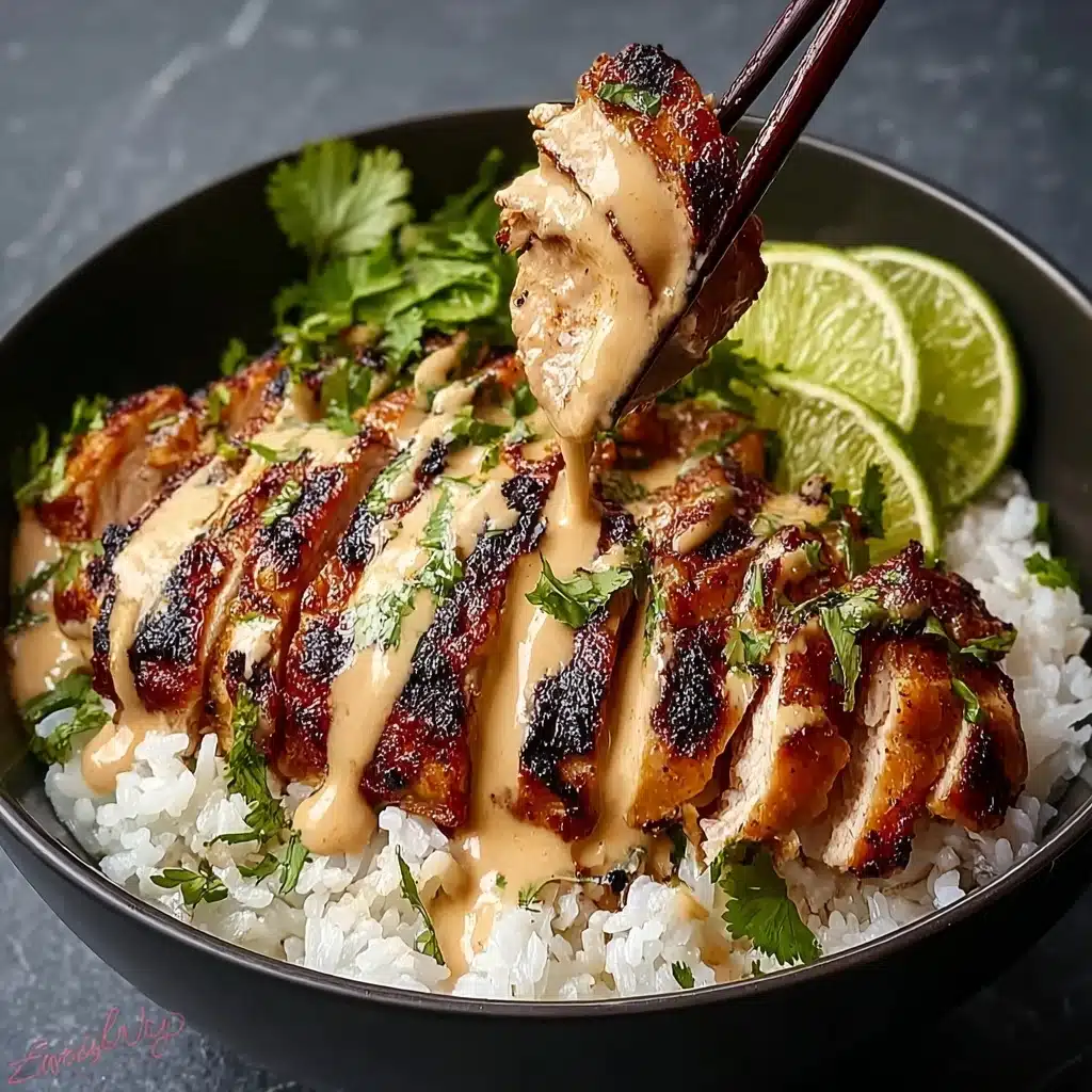 Sweet Chili Chicken Bowl with Coconut Lime Drizzle Recipe - Recipe Image