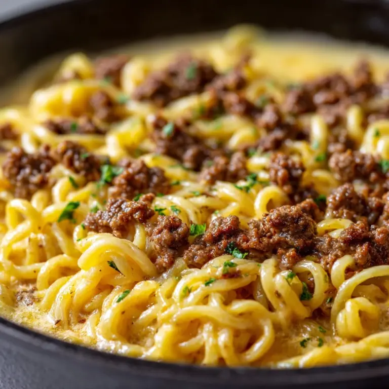 Beef and Garlic Butter Pasta Recipe