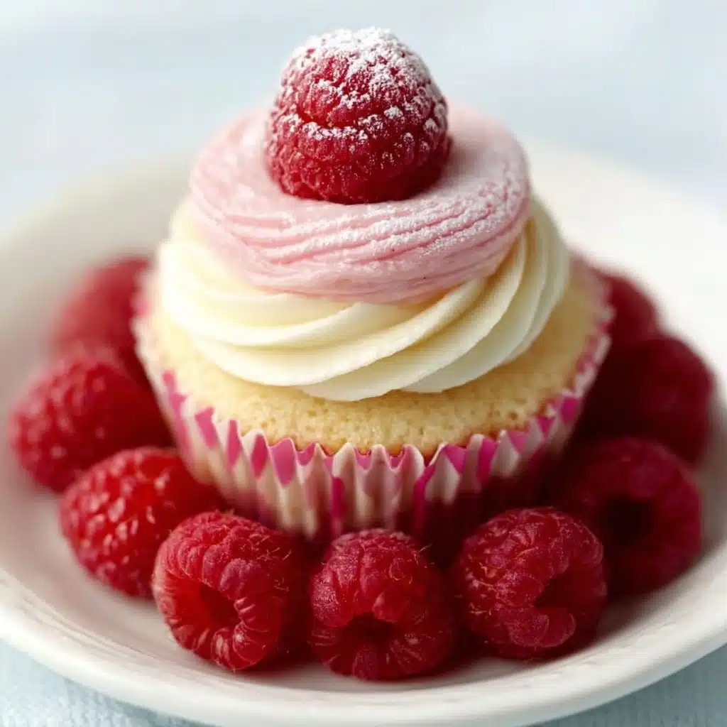 White Chocolate Raspberry Cupcakes Recipe - Recipe Image