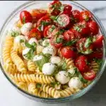Creamy Caprese Pasta Salad Recipe