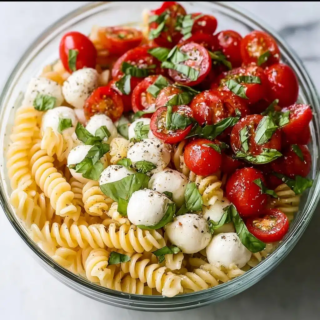 Creamy Caprese Pasta Salad Recipe