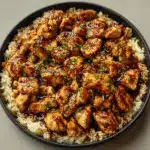 Honey BBQ Chicken Rice Recipe