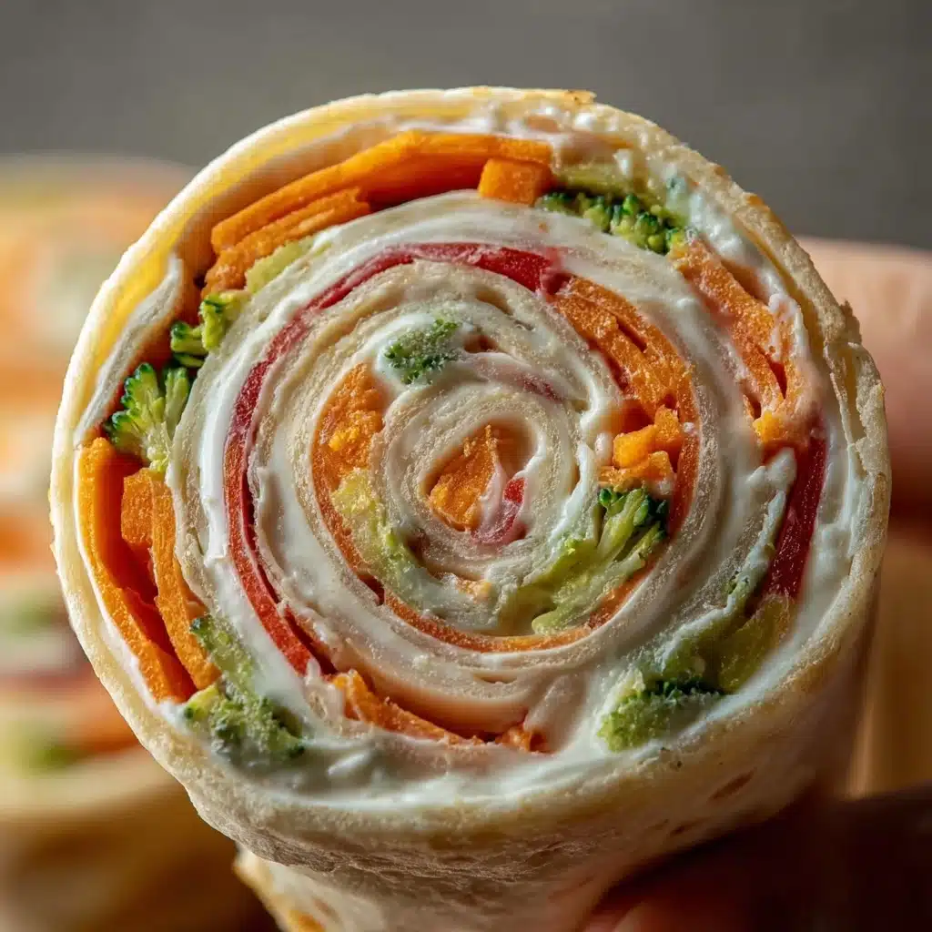 Fresh Vegetable Tortilla Roll Ups Recipe - Recipe Image