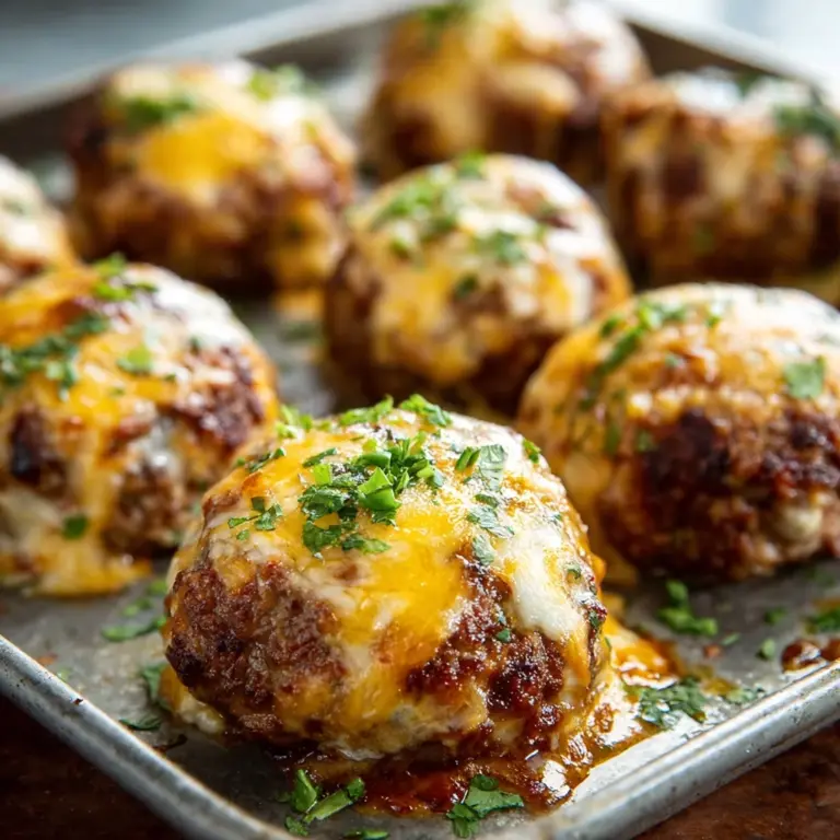 Irresistible Garlic Parmesan Cheeseburger Bombs Recipe
