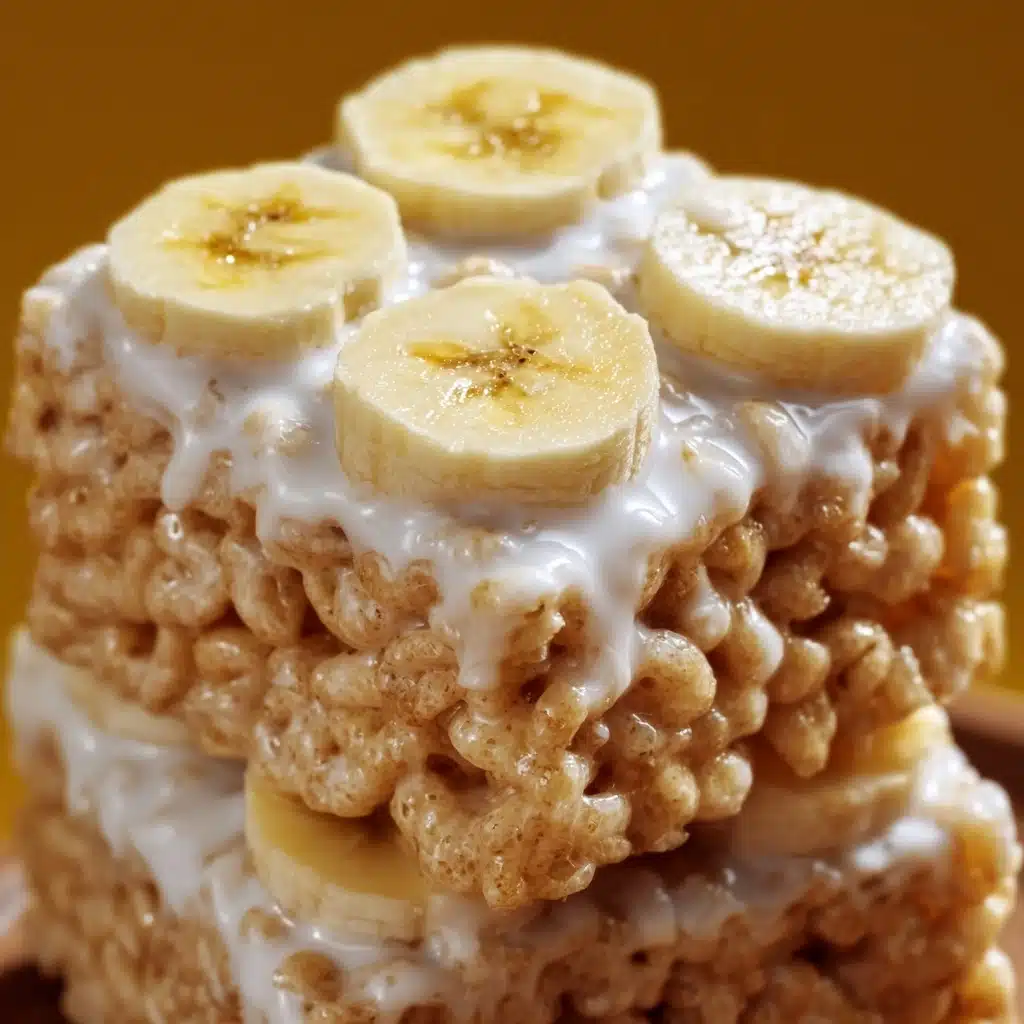 Banana Pudding Rice Krispie Treats Recipe - Recipe Image