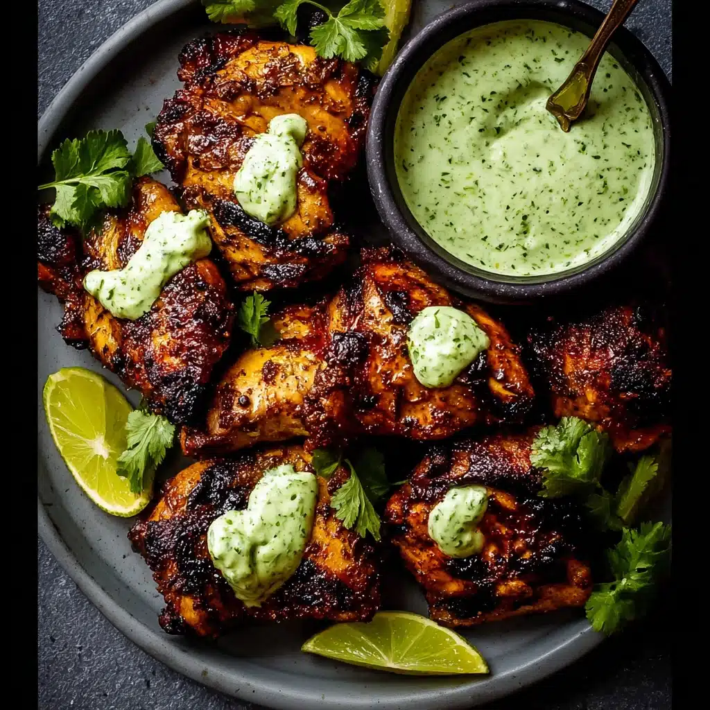 Peruvian Chicken with Green Sauce Recipe - Recipe Image