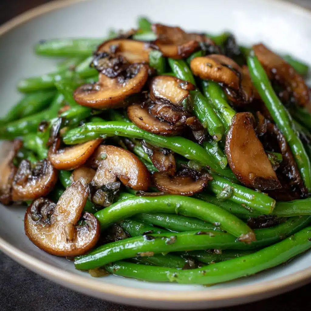 Green Beans with Mushrooms Recipe
