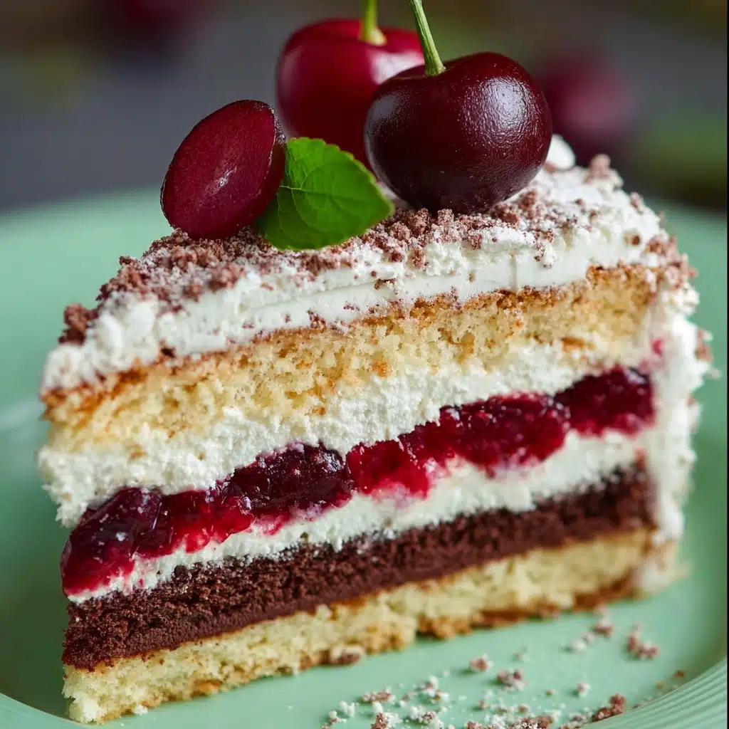 Russian Cherry Layer Cake Recipe - Recipe Image
