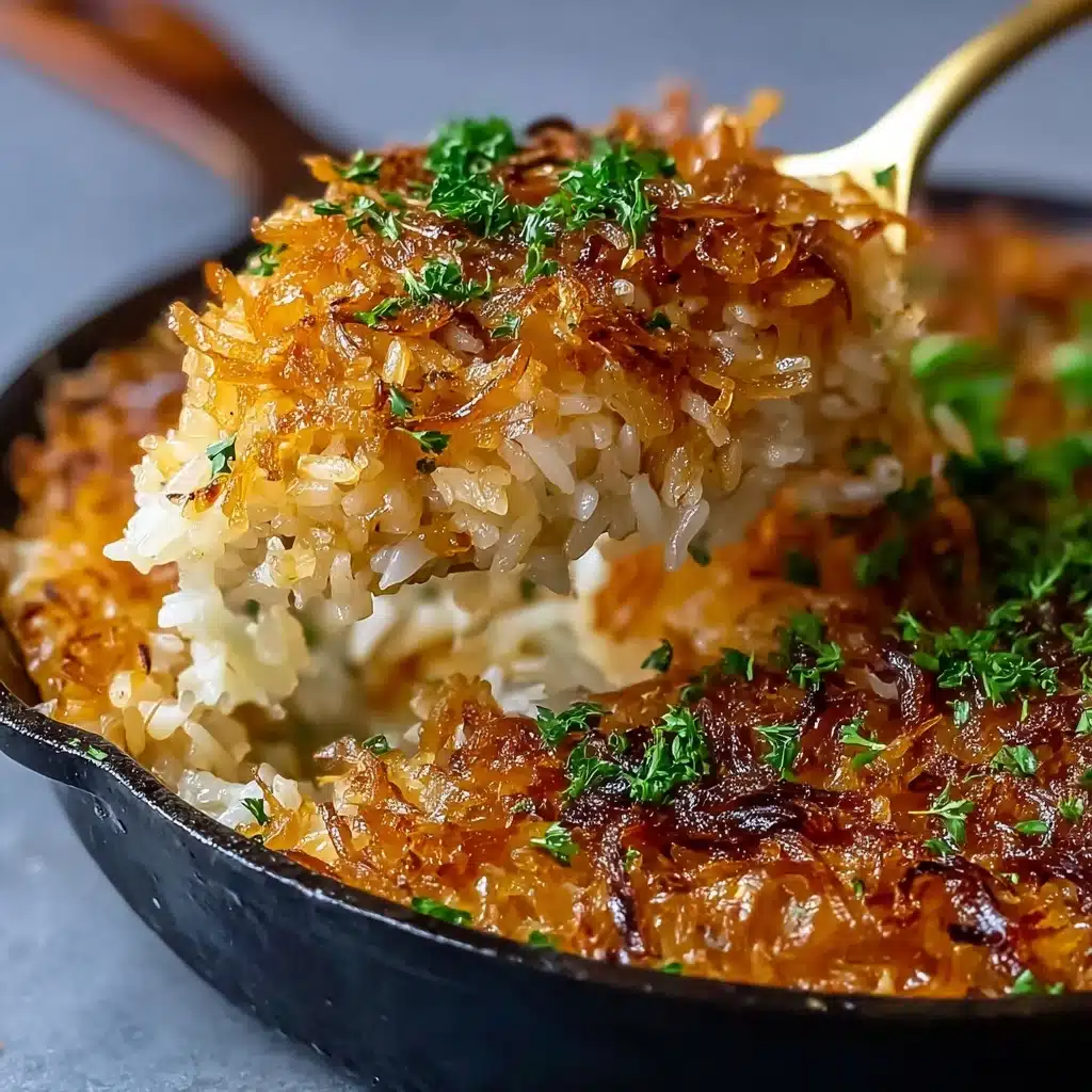 Golden Onion Butter Rice Recipe - Recipe Image
