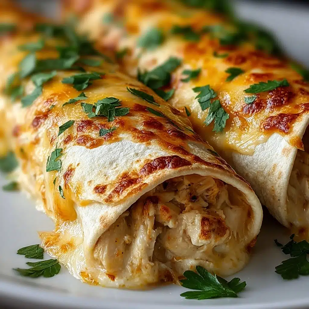 Cheesy Chicken Garlic Wraps Recipe - Recipe Image