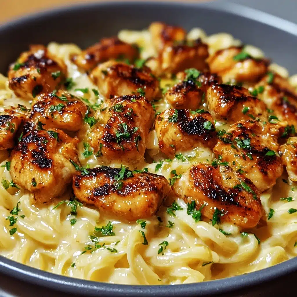 Bites with Savory Creamy Parmesan Pasta Recipe - Recipe Image