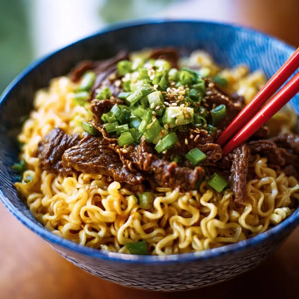 Slow Cooker Beef Ramen Noodles Recipe - Recipe Image