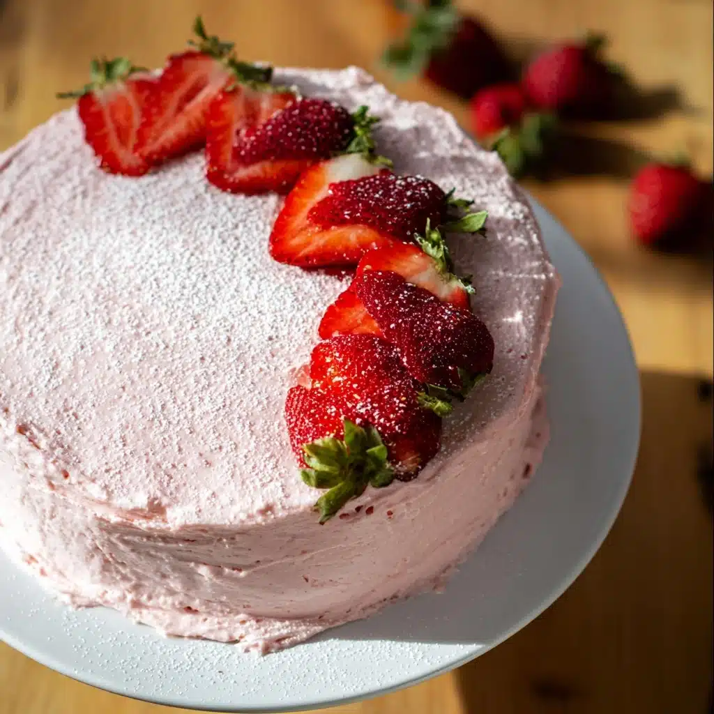 Best Strawberry Cake Ever Recipe - Recipe Image