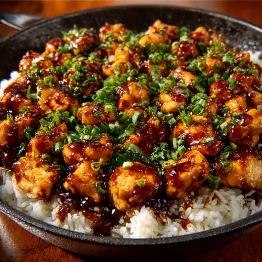 Honey BBQ Chicken Rice Recipe - Recipe Image
