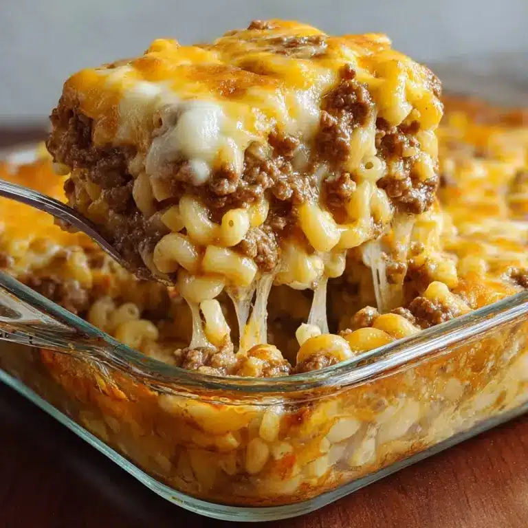 Irresistible Cheesy Hamburger Casserole Recipe to Try Now Recipe