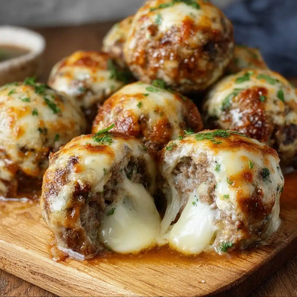 Irresistible Garlic Parmesan Cheeseburger Bombs Recipe - Recipe Image