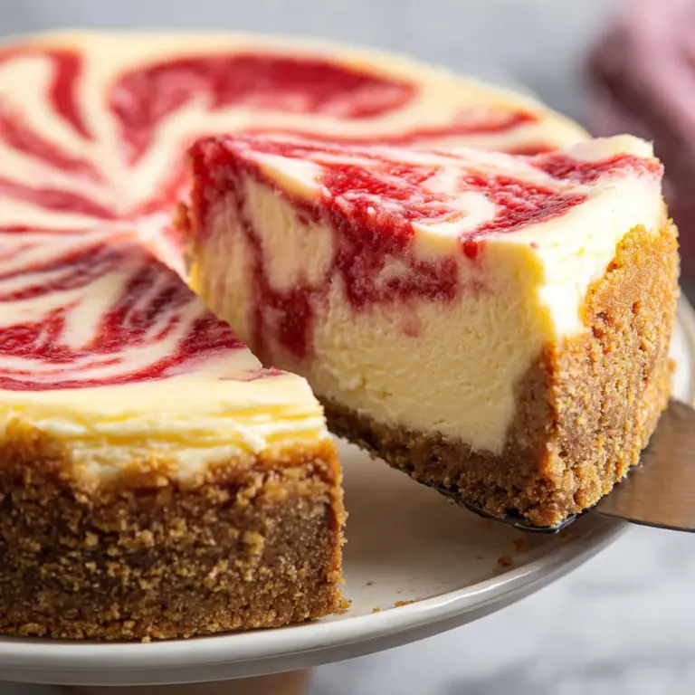 Strawberry Swirl Cheesecake Recipe