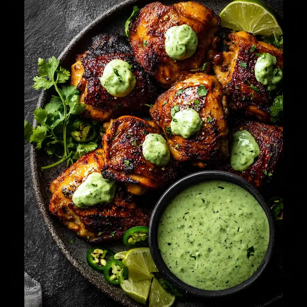 Peruvian Chicken with Green Sauce Recipe - Recipe Image