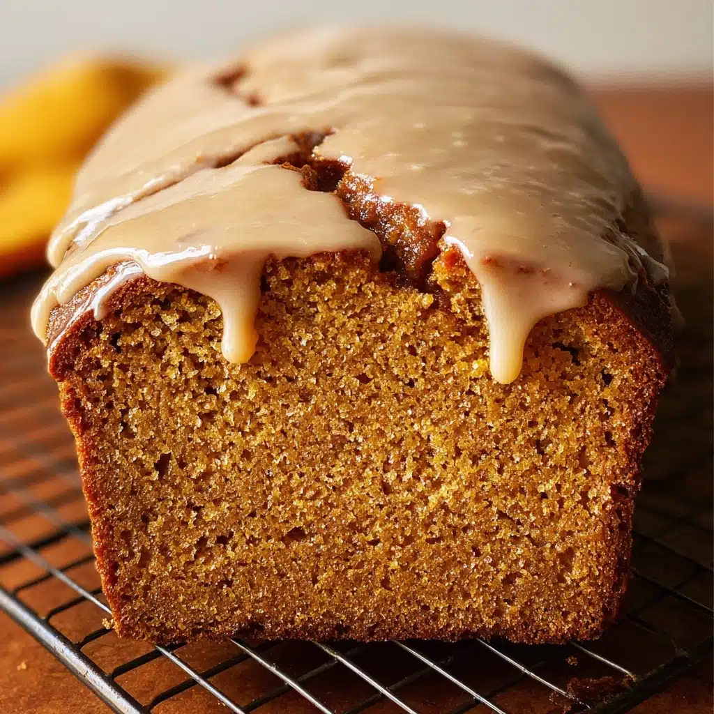 Healthy Pumpkin Bread with Maple Glaze Recipe - Recipe Image