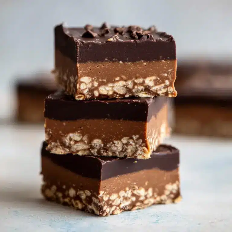 No-Bake Chocolate Peanut Butter Protein Bars Recipe