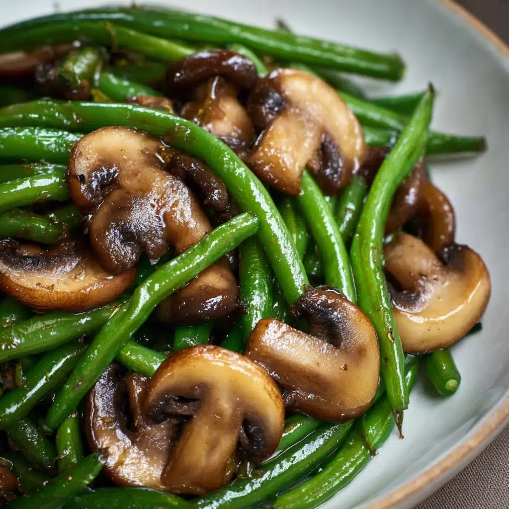 Green Beans with Mushrooms Recipe - Recipe Image