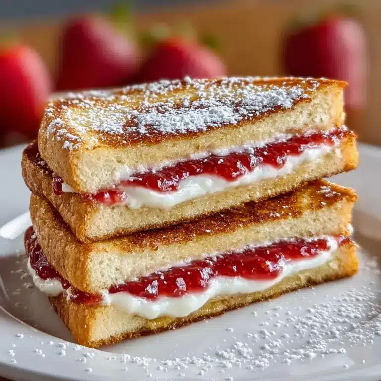 Fried Strawberry Cheesecake Sandwiches Recipe