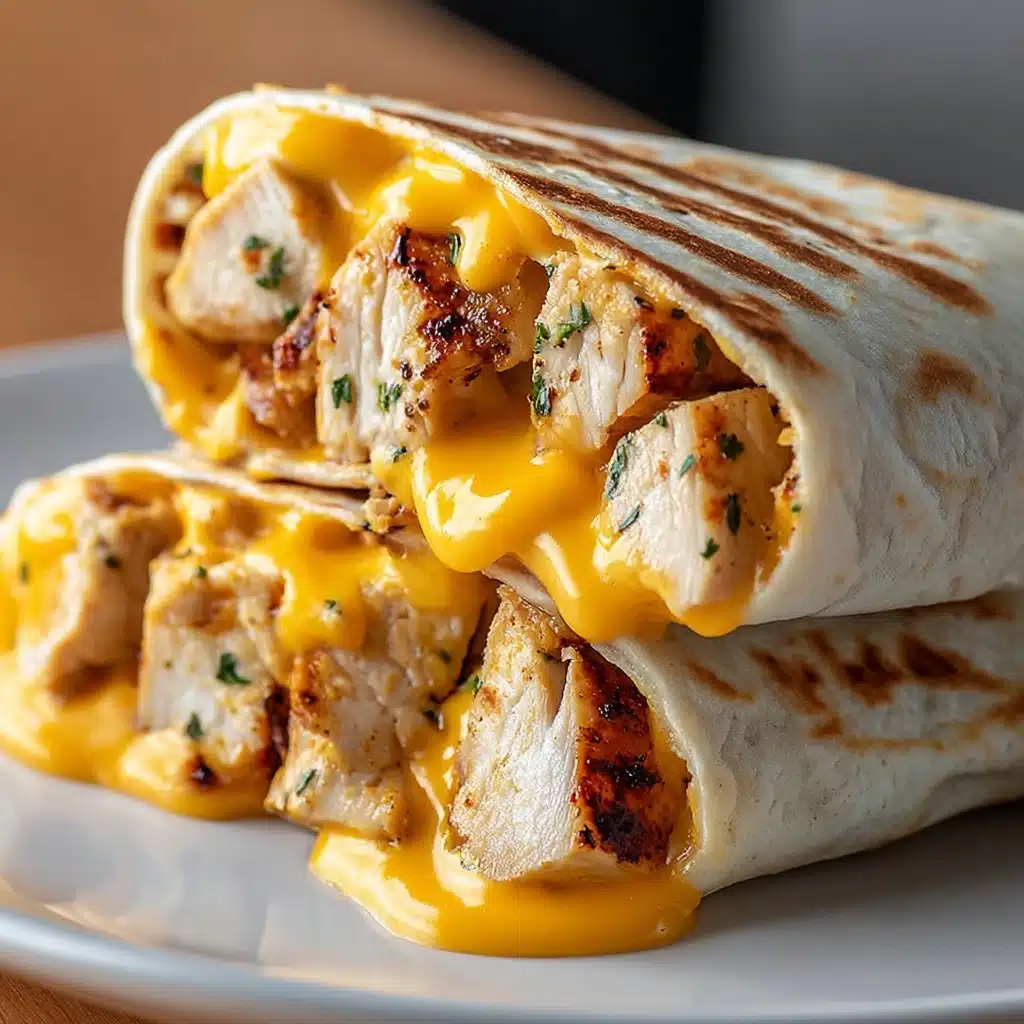 Quick Cheesy Chicken Wrap Recipe