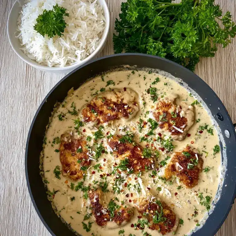 Creamy Smothered Chicken Rice Recipe