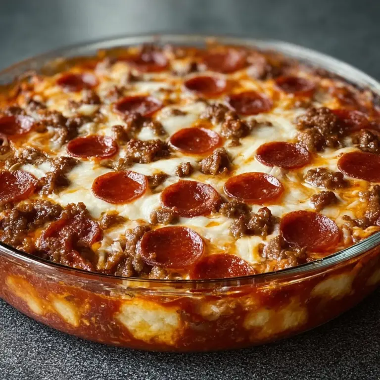 Meat Lovers Pizza Casserole Recipe