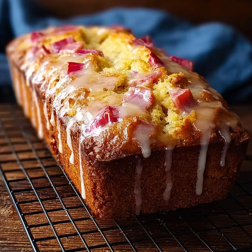 Lemon Rhubarb Loaf with GlazeIngredients Recipe