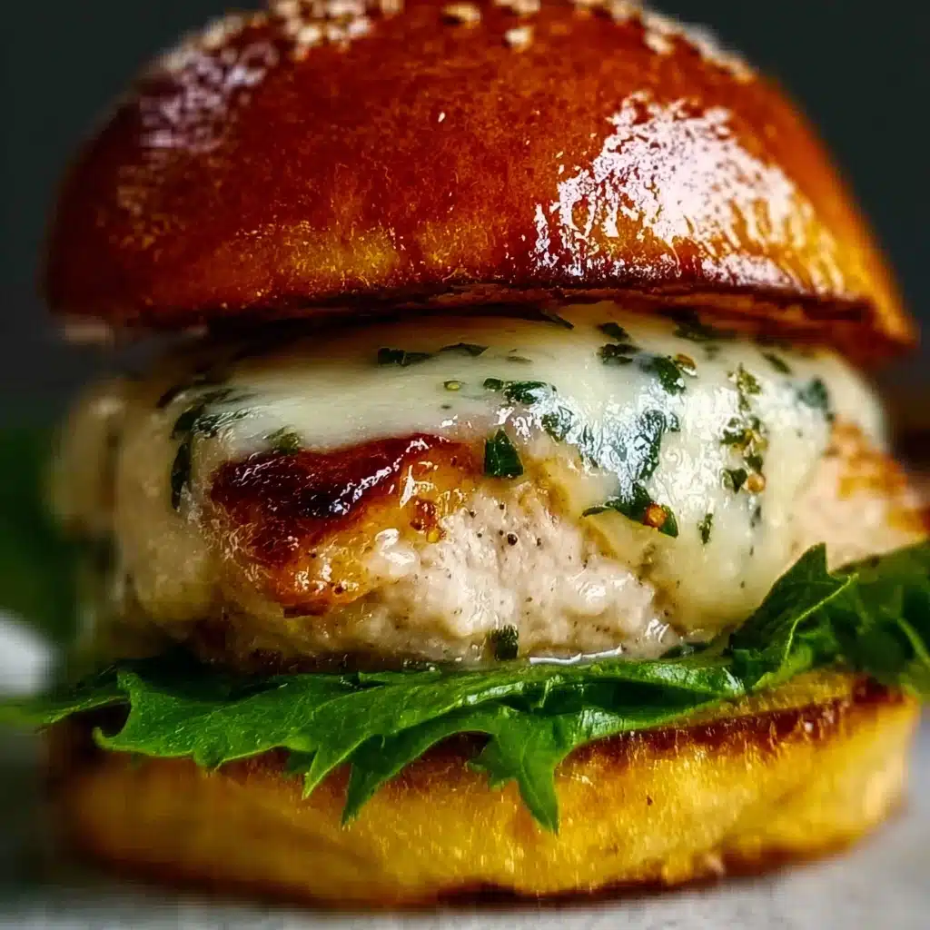 White Cheddar Spinach Chicken Burgers Recipe - Recipe Image