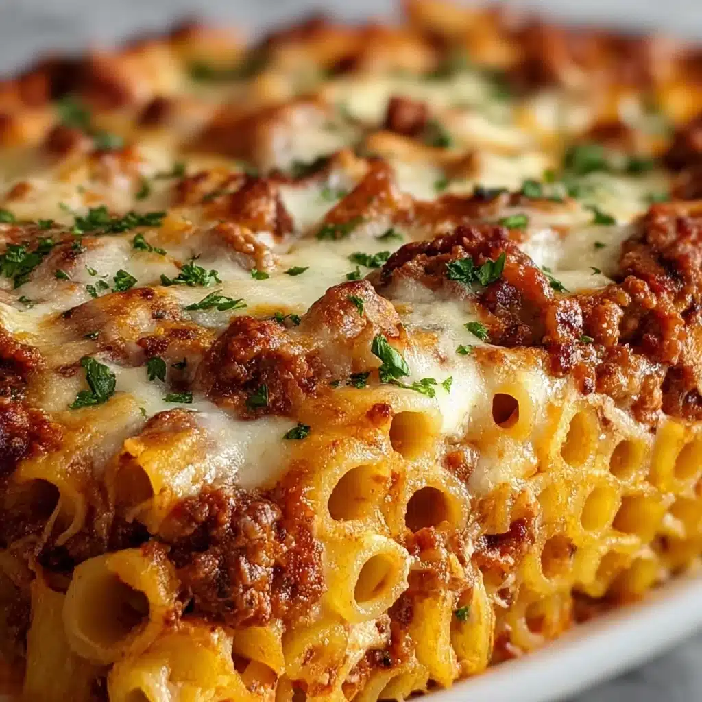 Layer half the cooked pasta in the baking dish Recipe