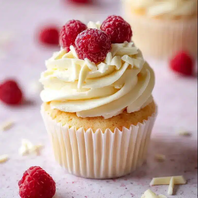 White Chocolate Raspberry Cupcakes Recipe