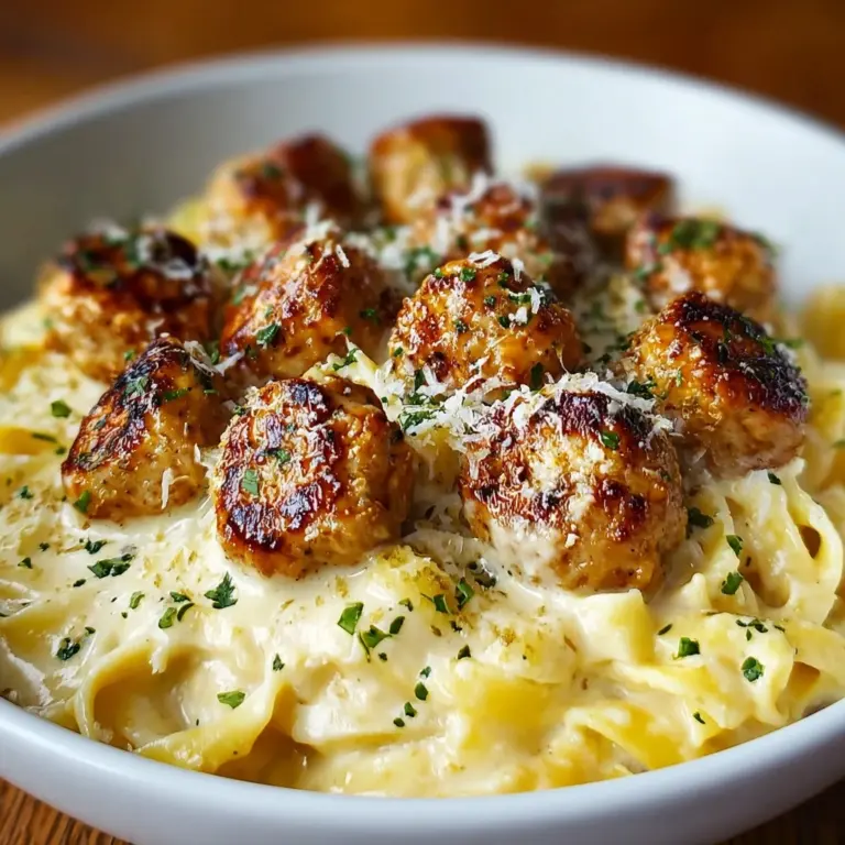 Chicken Bites with Creamy Parmesan Pasta Recipe