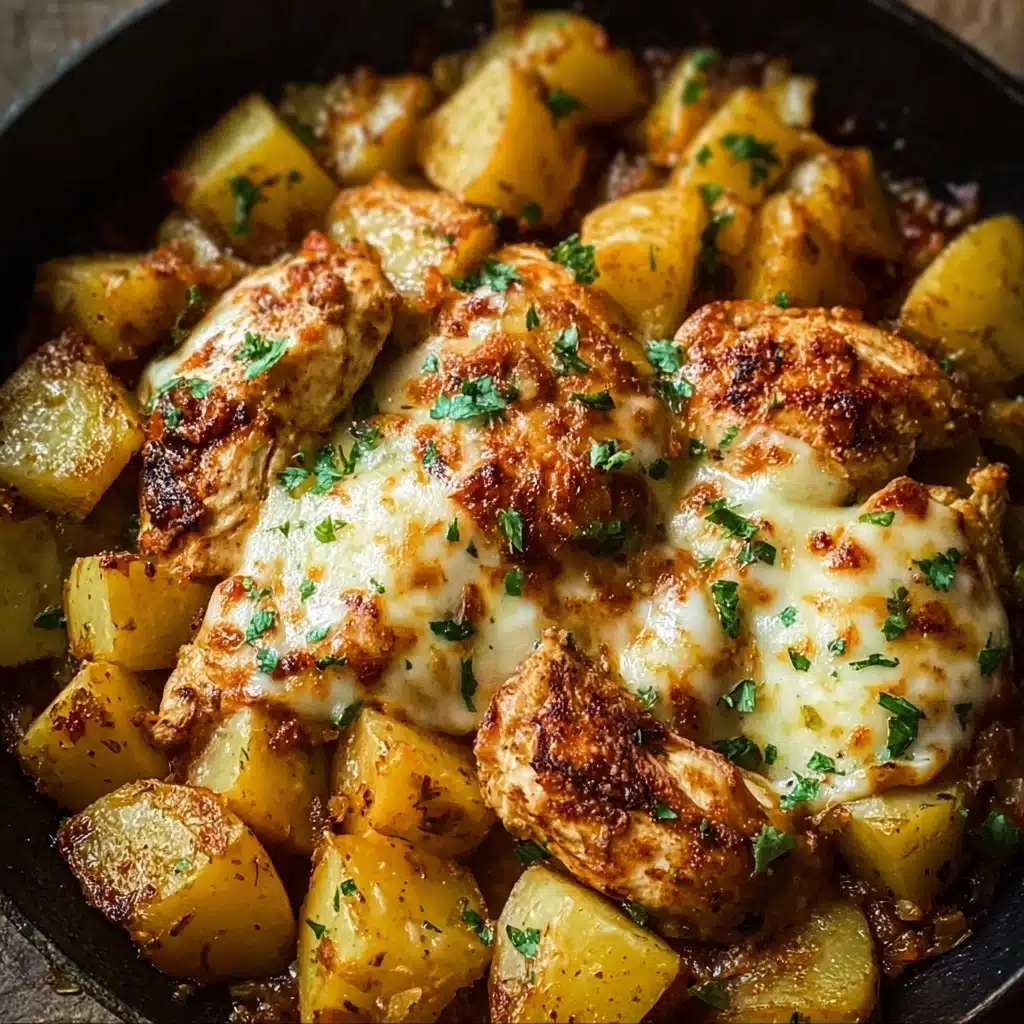 Garlic Parmesan Chicken and Potatoes Recipe