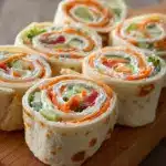 Fresh Vegetable Tortilla Roll Ups Recipe