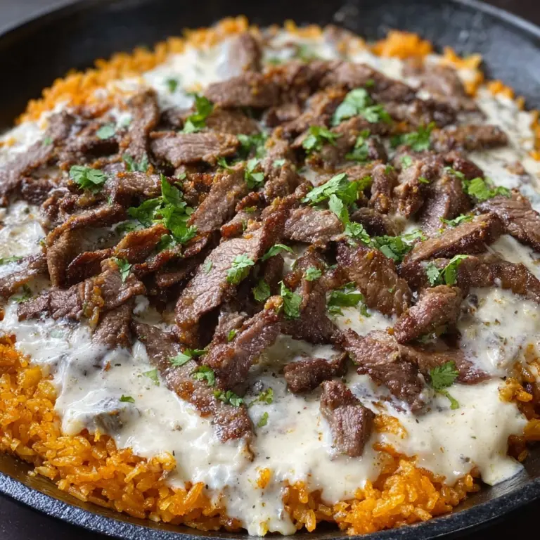 Cheesy Steak & Rice Recipe
