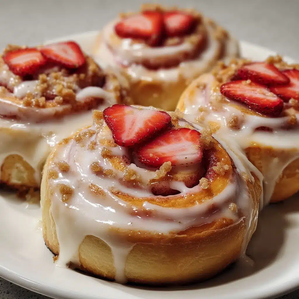 Strawberry Cheesecake Cinnabon Rolls Recipe - Recipe Image
