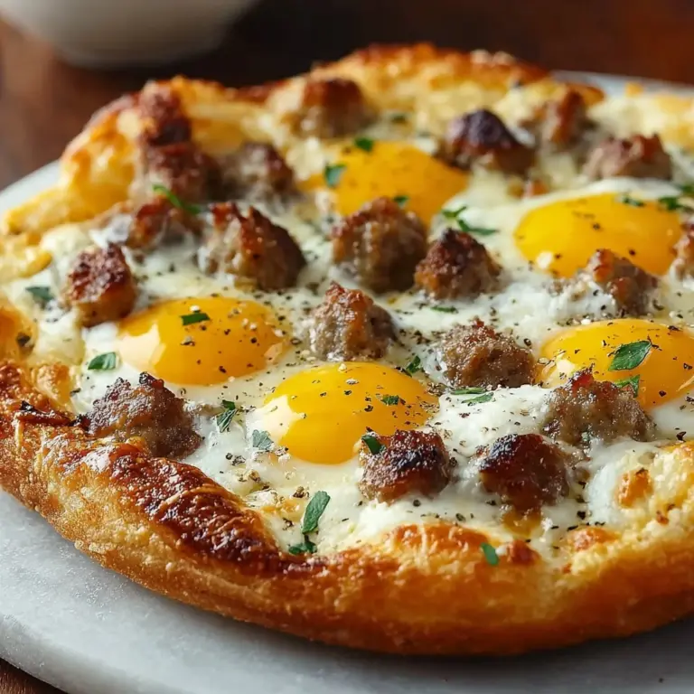 Biscuits and Sausage Gravy Breakfast Pizza Recipe