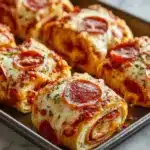 Cheesy Pepperoni Pizza Roll-Ups Recipe