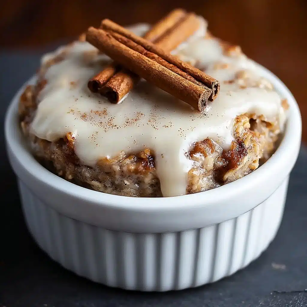 High-Protein Cinnamon Roll Baked Oatmeal Recipe - Recipe Image
