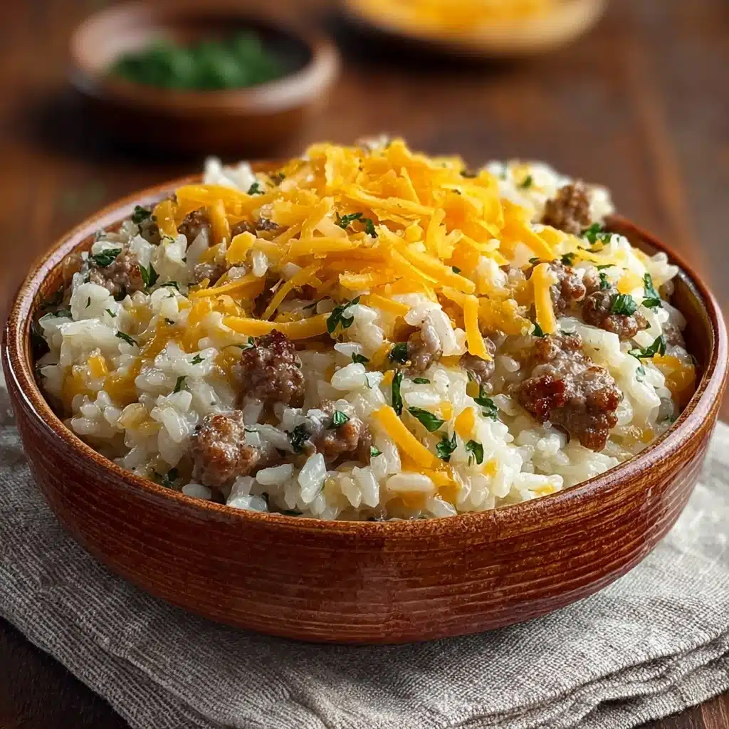 Cheesy Hamburger Rice Casserole Recipe