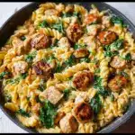 Creamy Chicken Sausage Orzo : A One-Pan Meal Recipe