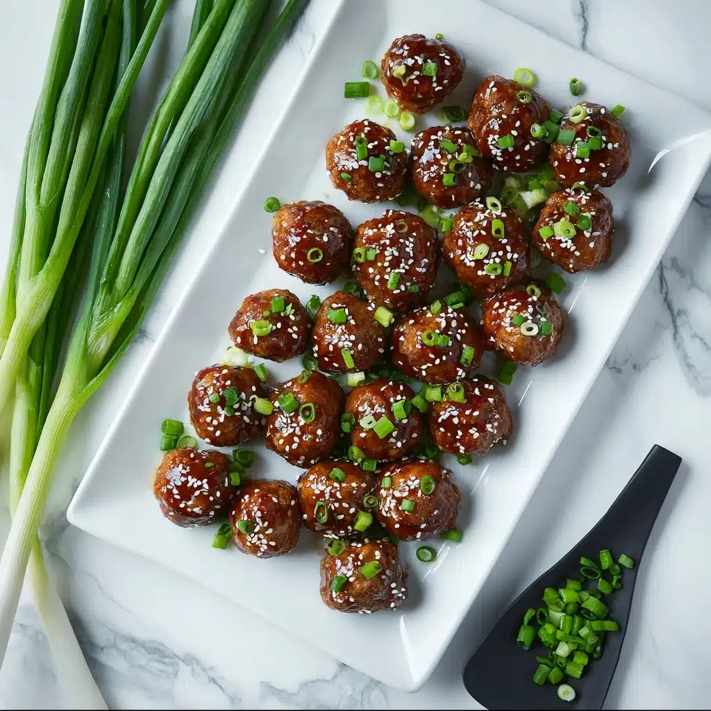 Asian Meatballs Crockpot Recipe - Recipe Image