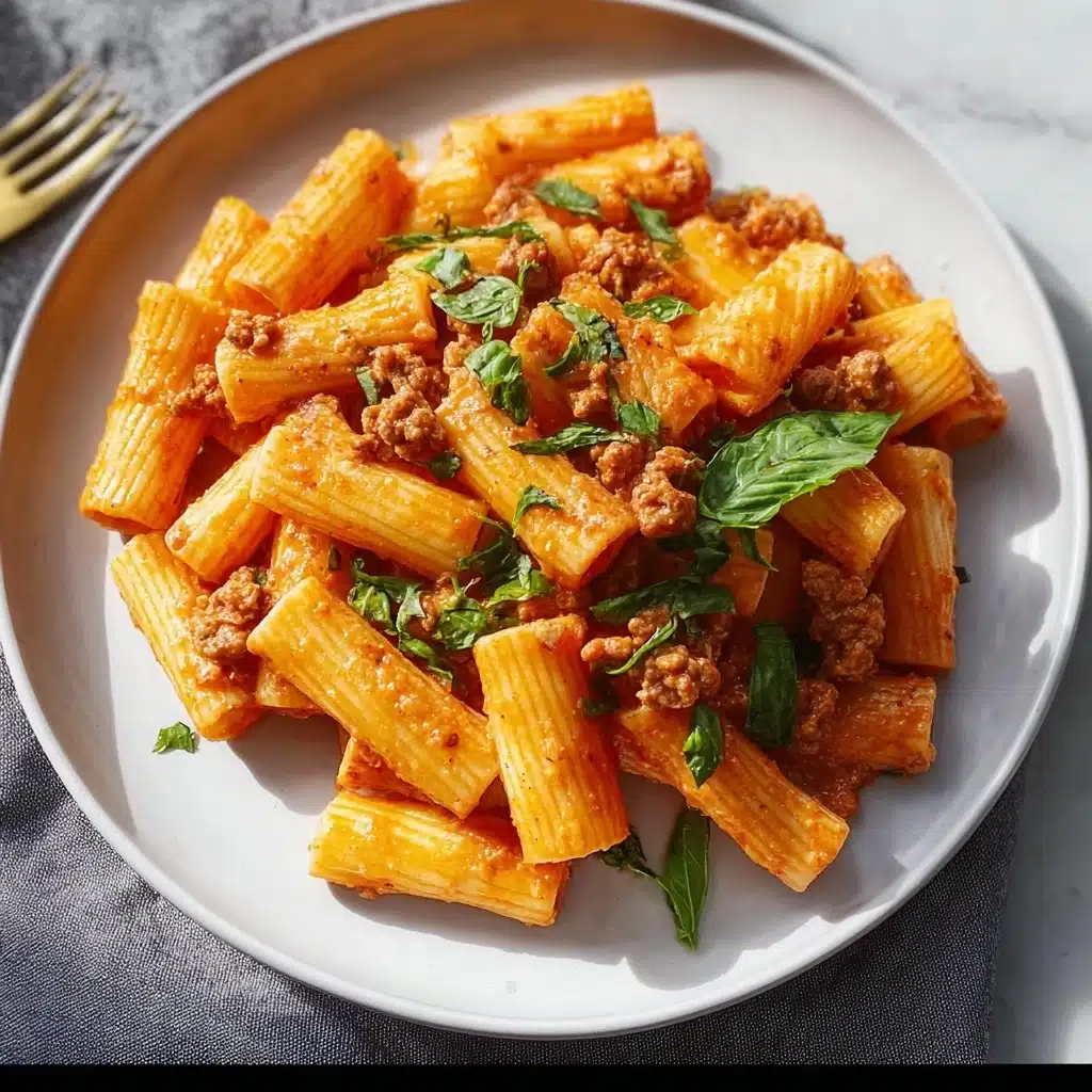 Creamy Sausage Rigatoni Recipe - Recipe Image