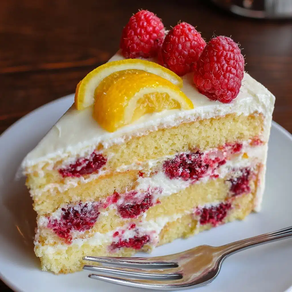Lemon Raspberry Cake Recipe - Recipe Image