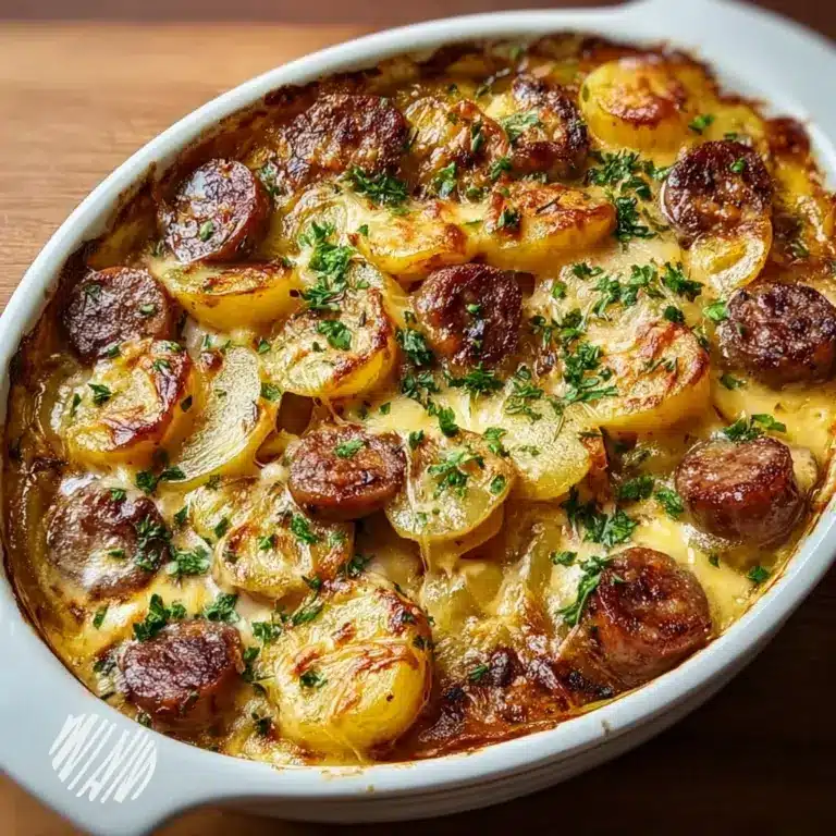 Cheesy Smoked Sausage and Potatoes Recipe